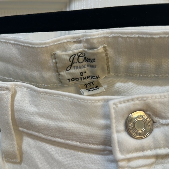 J. Crew Toothpick White skinny jeans - size 29T. Only worn once or twice - Picture 2 of 3